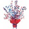 Beistle Club Pack of 12 Red, White and Blue Star Gleam 'N Burst Centerpiece Party Decorations 15"